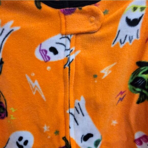 New Ghost Micro Fleece Unisex Halloween Pajama Union Hyde & EEk, Sz 6-9 months - Picture 3 of 8